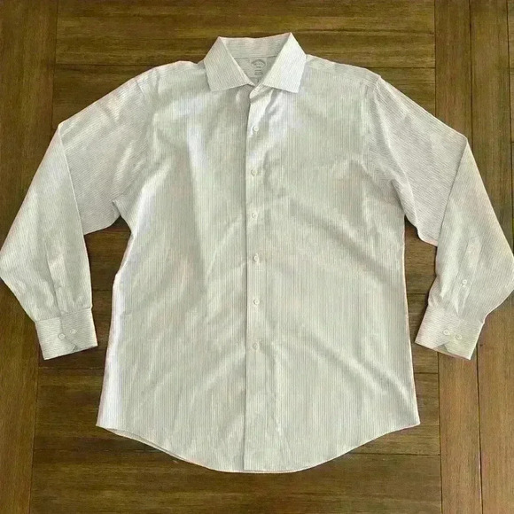 Brooks Brothers 1818 Regent Long Sleeve Button Front Men's Shirt Size 16 1/2-4/5 - Picture 2 of 5